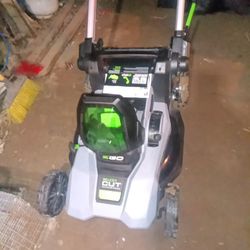 Ego 56 V Mower With Charger And Battery Works Great