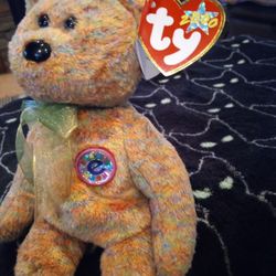 Ty Beanie Bear 2000 Beanie E Baby Sparkles