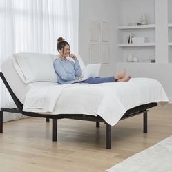 Adjustable full-size Jerome's bed and frame - $250