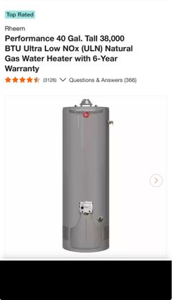 Gas water heater brand new! In the box