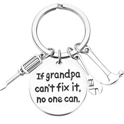 If Grandpa Can't Fix It No One Can Keychain