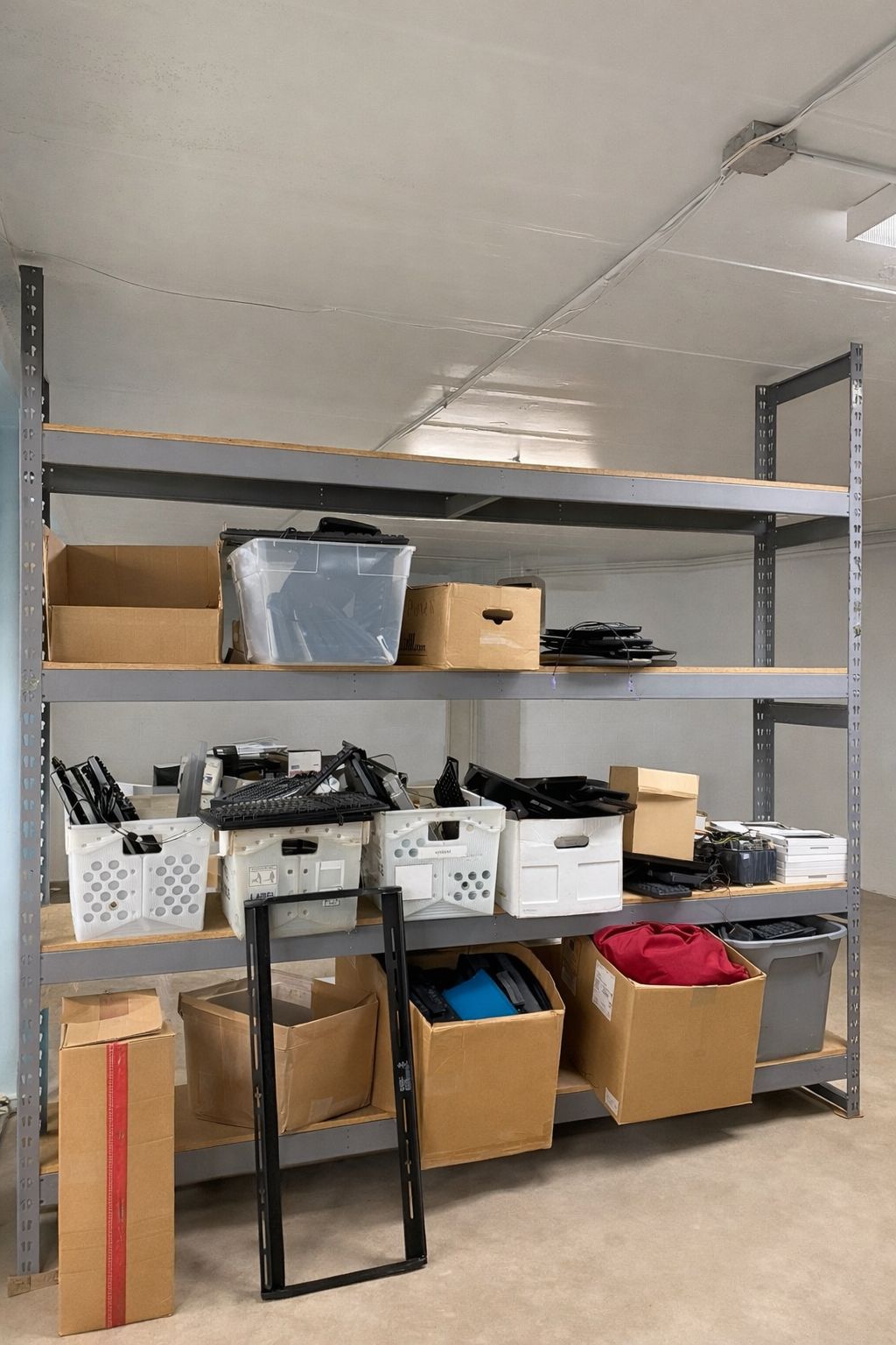 Heavy-Duty Metal Storage Shelving Unit qty 3