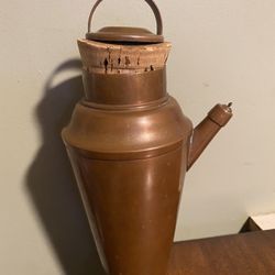 Copper Cocktail Shaker by Jos. Heinrichs New York Pat.FEB 22, 1910