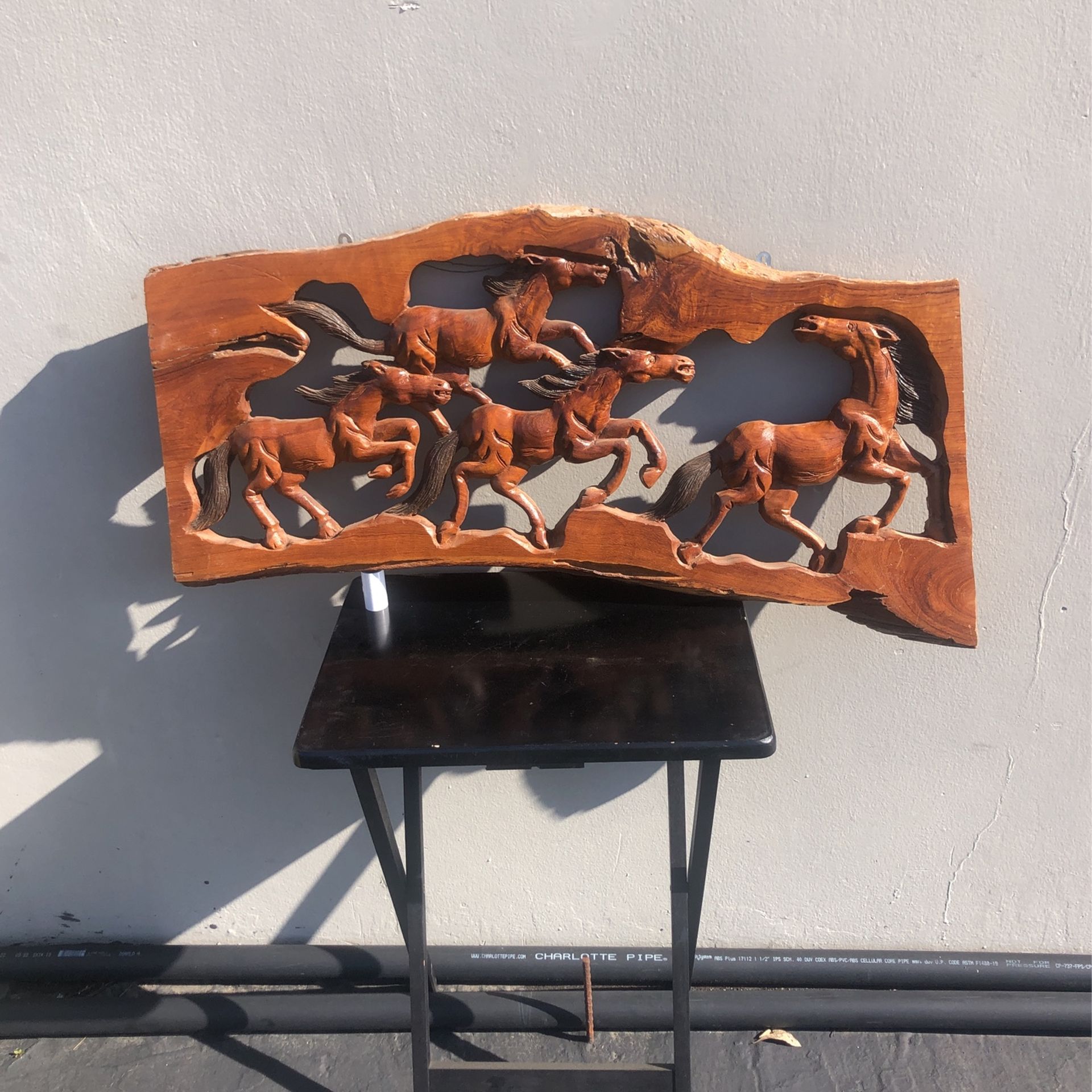 Wooden Horse Carving Wood