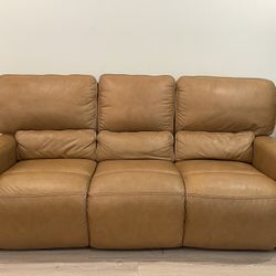 Leather Recliner Sofa