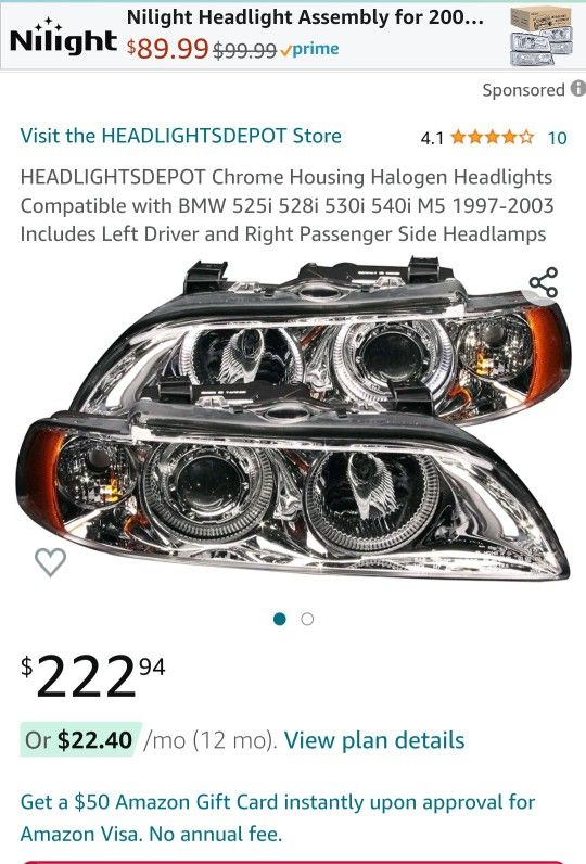 97-03 BMW AFTERMARKET HEADLIGHTS