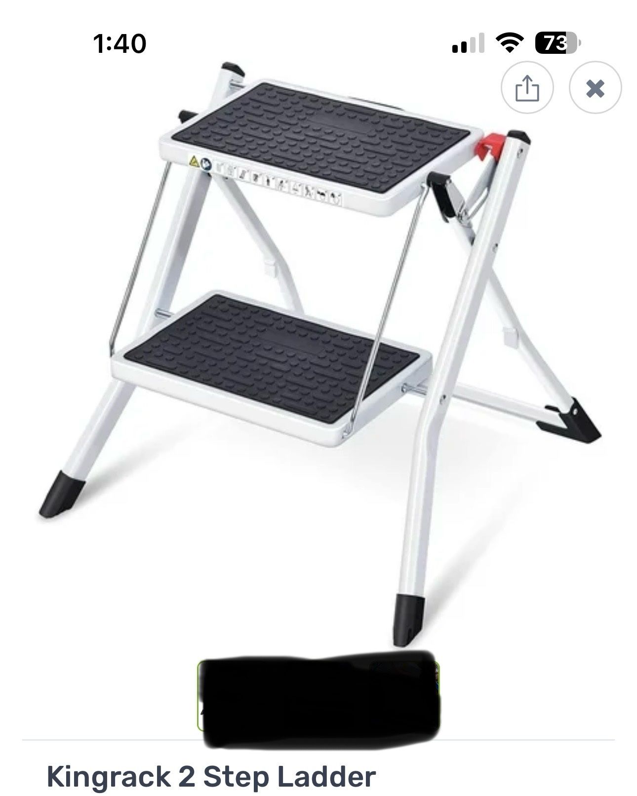 King rack 2 Step Ladder