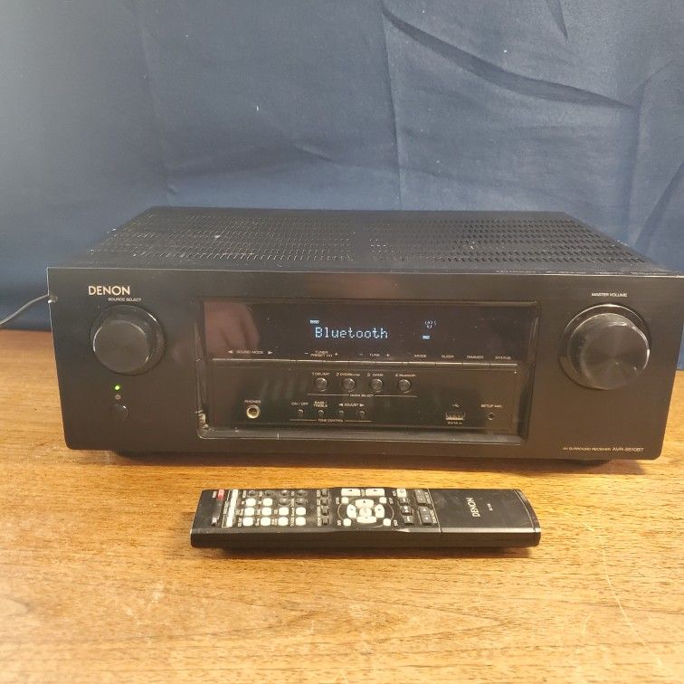 Denon Bluetooth Full 4K HD AVR S510BT 5.2 Channel Receiver HomeTheater AM FM Remote  