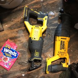 Two Dewalt saw Zaw’s one brushless one Is Not