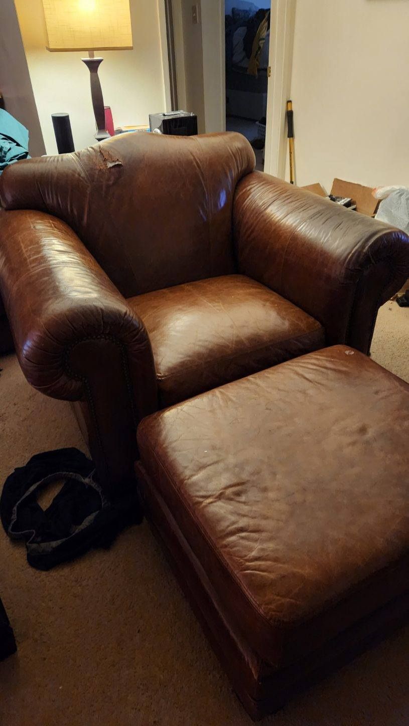 Couches Leather Brown for Sale in Claremont, CA OfferUp