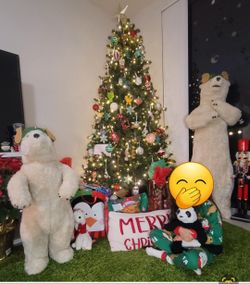 NAVIDAD 🌲🌲🌲🌲Christmas🌲🌲🌲🌲Ditz Designs BEAR Oso Gigante Decorativo Para NAVIDAD🌲🌲🌲