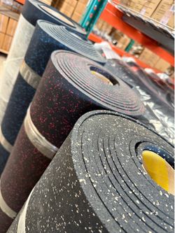RUBBER FLOORING GYM FLOOR - COMMERCIAL GRADE! Heavy Duty Indestructible, Better Than Horse Stall Mats