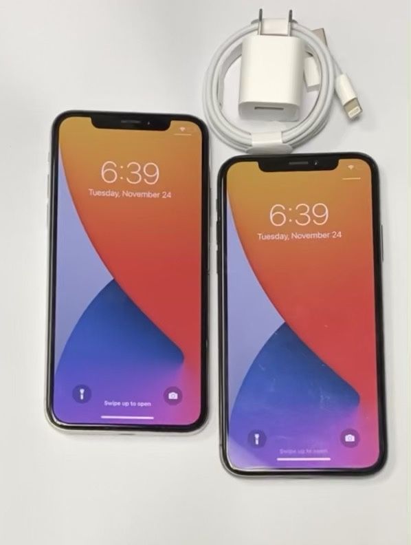 Factory unlocked apple iphone X 64 gb, store warranty! $260 each