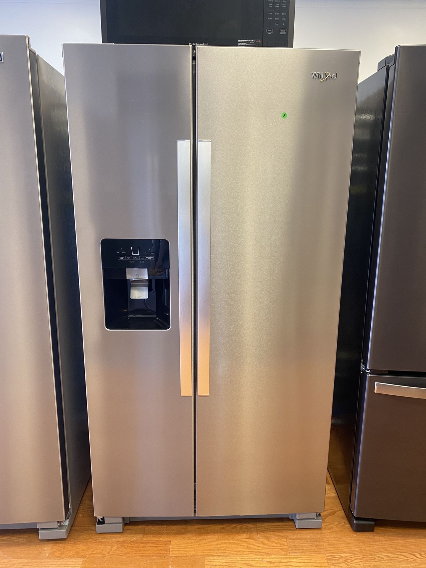 36” Dual Door - Stainless Finish - Built-in- Ice + Water