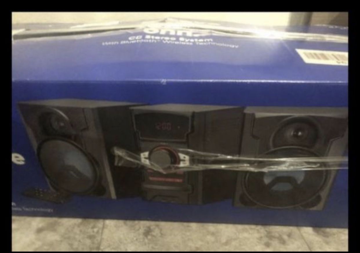 Cd stereo system 200W groove with Bluetooth and wireless technology