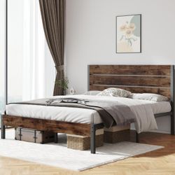 Wood Queen Bed Frame 