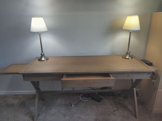 World Market campaign desk and chair set