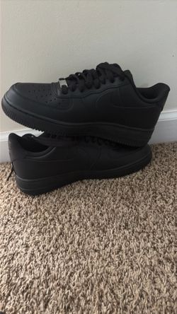 Nike Air Force ones black 7.5