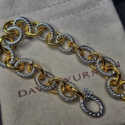 David Yuman Gold and Silver Chain Bracelet
