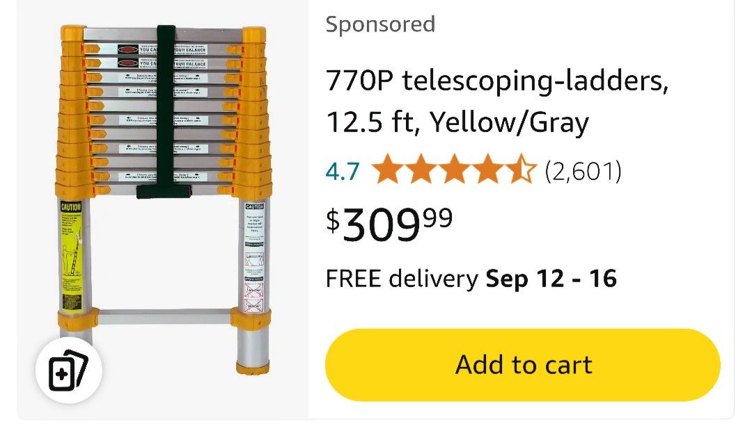 Open Box Telescopic Ladder