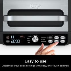 NINJA IG651 FOODIE SMART XL PRO 7 IN/OUTDOOR GRILL GRIDDLE/AIR FRYER NEW FACTORY SEALED