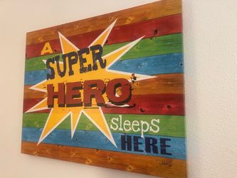Super Hero wall decor for Kids / Teens