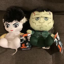 Monsters  FRANKENSTEIN And BRIDE OF FRANKENSTEIN  Plush Stuffed Toys 