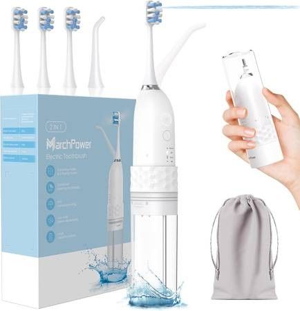 BRAND NEW! Innovative 2-in-1 Electric Toothbrush with Water Flosser