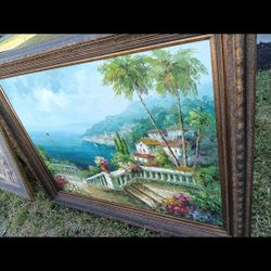 Framed Coastal Landscape 
