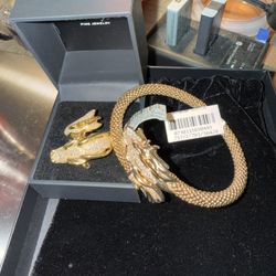 1ct Dragon Ring And 1ct Dragon Bracelet 