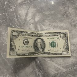 Franklin 100$ bill Currency Note