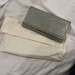 Jimmy Choo Gold Glitter Wallet
