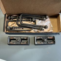 Rear back blocks and U-Bolts