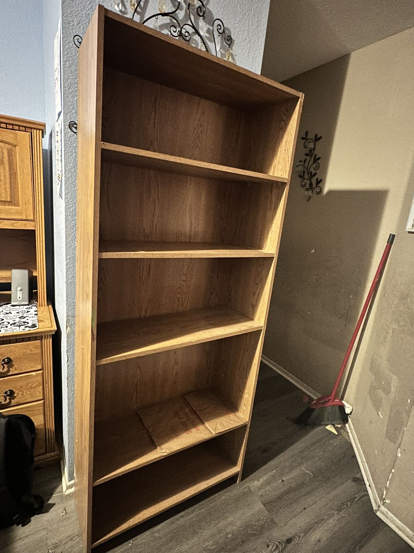 Tall 5 Tier Bookshelf