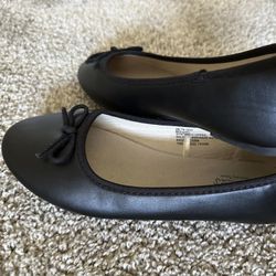 Girls Simple Black Flats