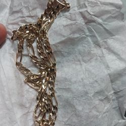 Brand New Figaro Real Gold Chain