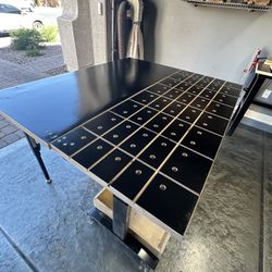 Adjustable Height Extended Woodworking Bench