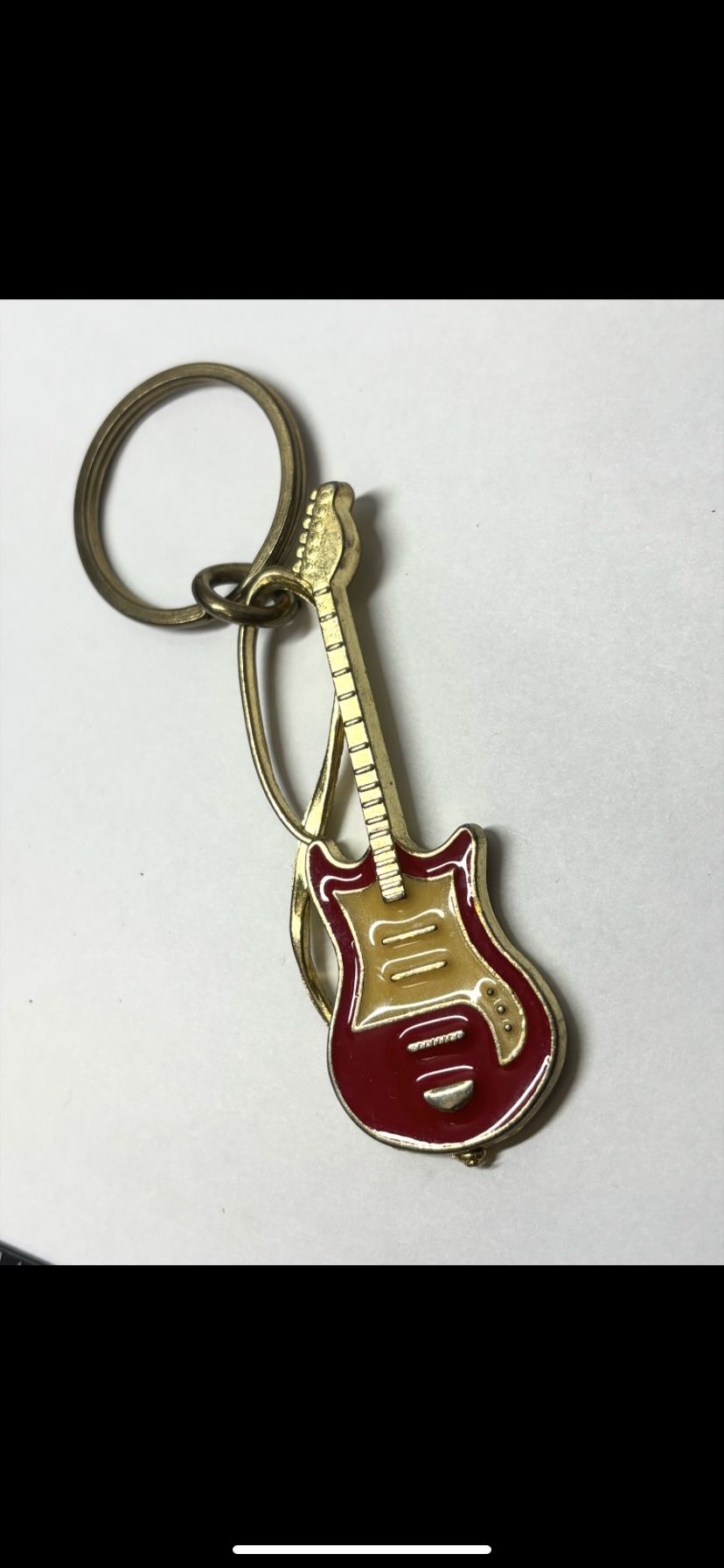 Vintage Guitar Key Chain