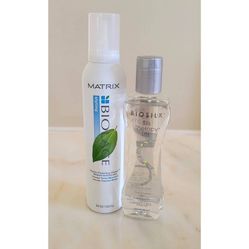 BIOSILK Silk Therapy Lite & MATRIX Biolage Mousse Full Size Set- New