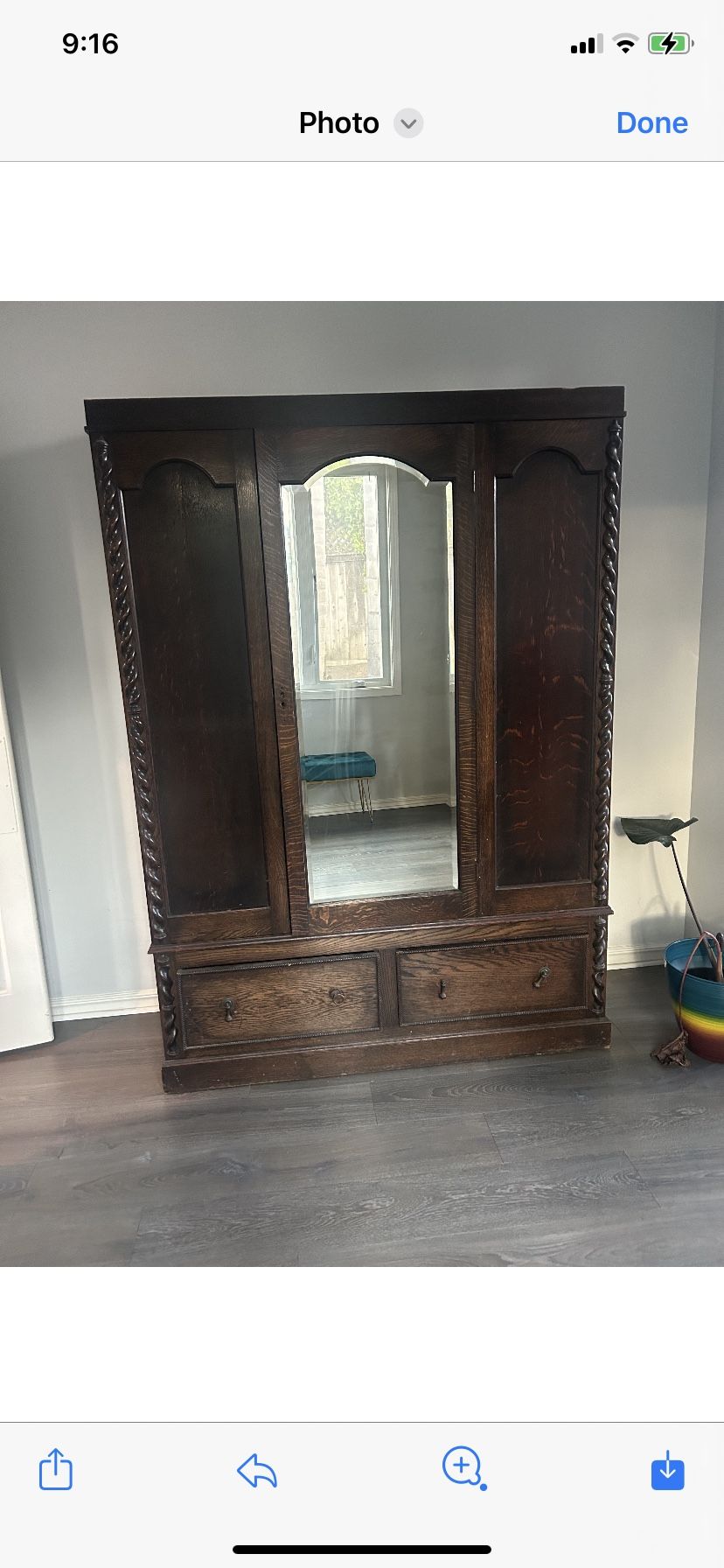 FREE!! Antique Mirrored Armoire