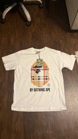 Bape x Burberry White T-Shirt LARGE
