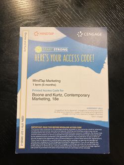 Contemporary Marketing 18th Edition Access Code