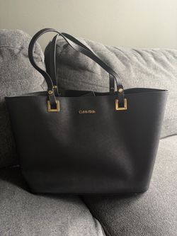 Calvin Klein Black Saffiano Tote Bag