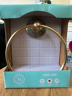 Martha Stewart Home Brass Towel Ring