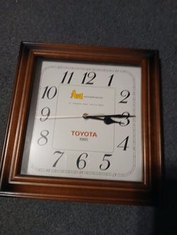 1985 Toyota 12x12 Dealership Wall Clock