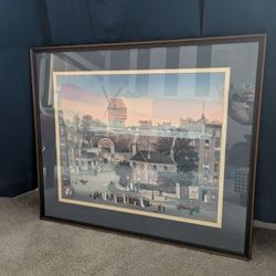 Frame wall art (photo reproduction) Marriage a Montmartre