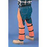 ProChaps Chain Saw Chaps 39” length, orange-full calf wrap, 1,000 denier outer shell, Elvex JE9139