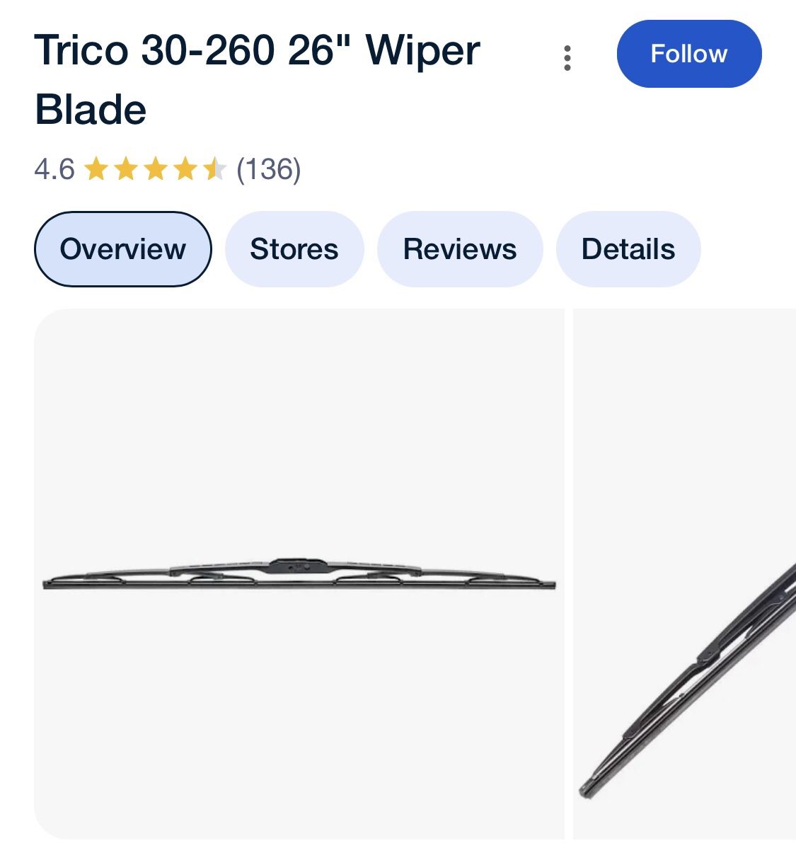 Trico 30-260 26” Windshield Wiper Blades