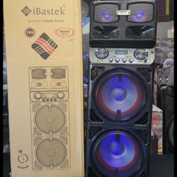Dual  12" Bluetooth Party Speaker /New 