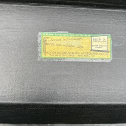 vintage Britelite Truvision portable projection screen